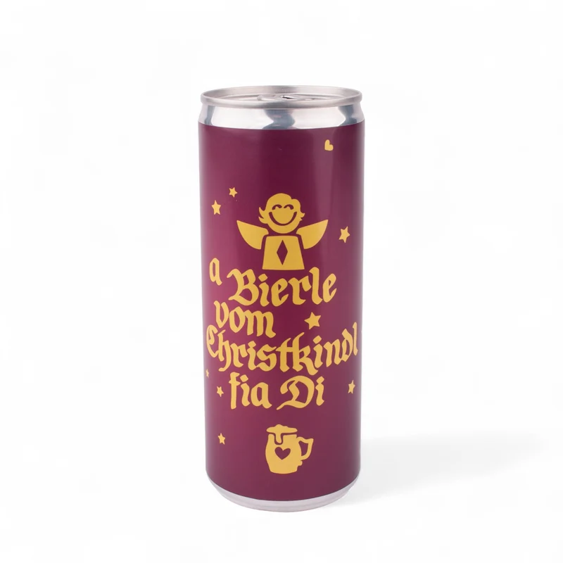 Bierdose "a Bierle vom Christkindl fia Di"