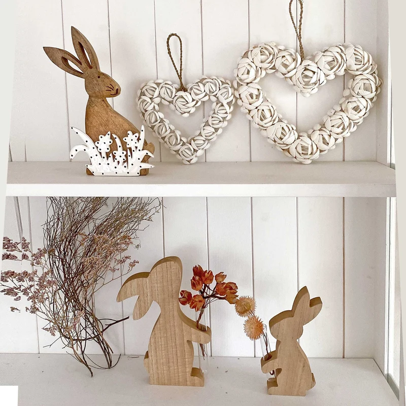 Hase mit Vase | 2-er Set