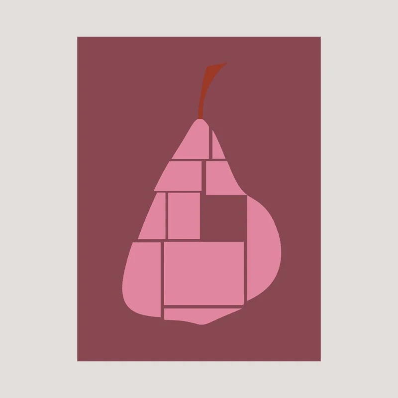 Kunstdruck 'Silent Fruits 08' Poster 30x40 - IH & KL Design Studio