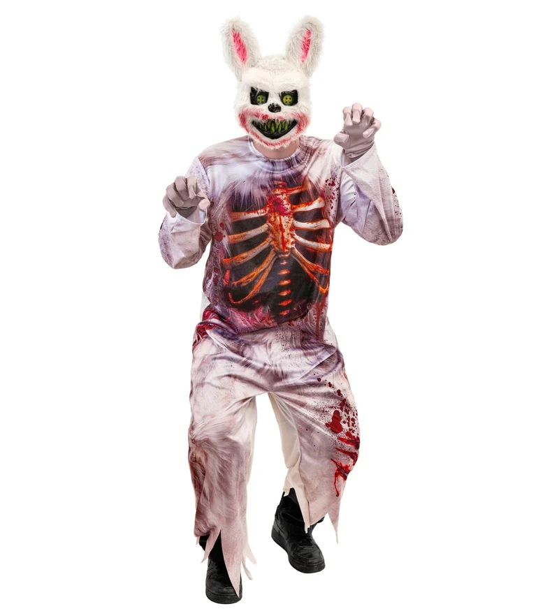 "Zombie Bunny" Kostüm für Herren | Overall und Maske