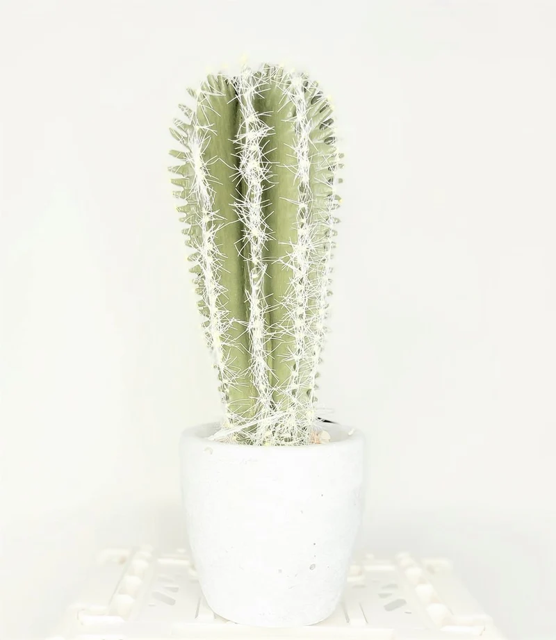 Pflanze Kunstpflanze CACTUS Kaktus im Steintopf 22 cm | PINELAKE LODGE