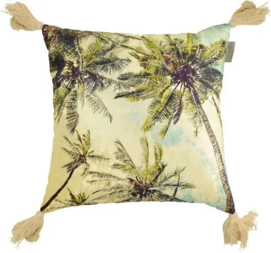 Kissen Goston TROPICAL MOOD | 45x45 cm | Viscose + Baumwolle | mit Füllkissen