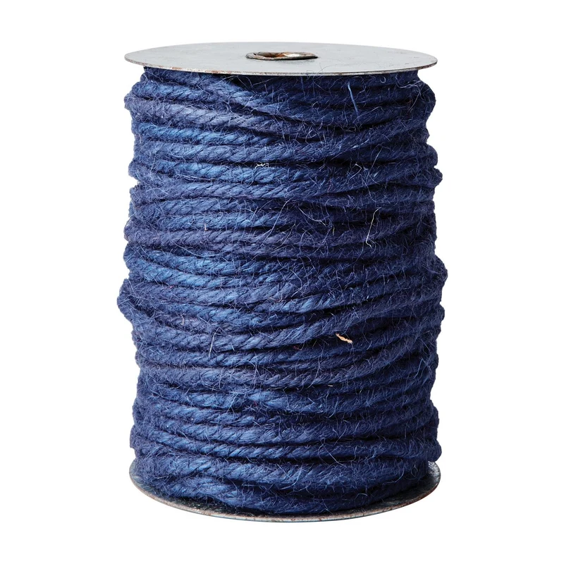 Jute Schnur blau BIND 33 Meter Stärke 4 mm | Dekoband auf Spule | Affari of Sweden