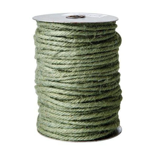 Jute Schnur grün BIND 33 Meter Stärke 4 mm | Dekoband auf Spule | Affari of Sweden