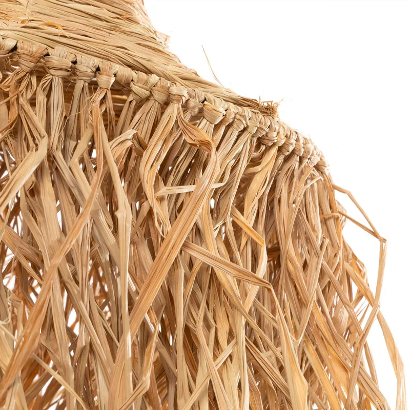 Hoher Lampenschirm HONOLULU aus Rattan & Bast | 150 cm