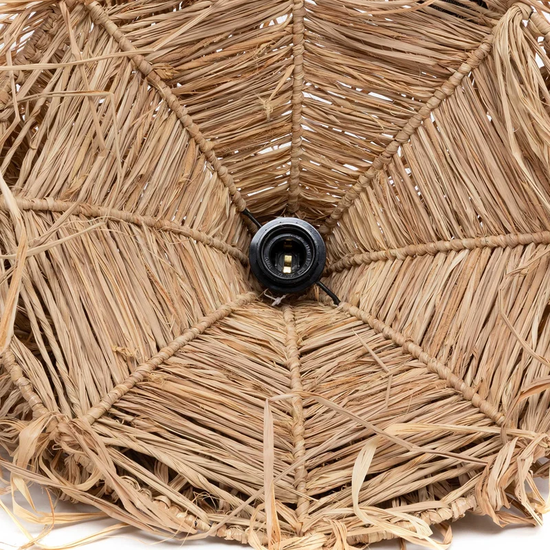 Hoher Lampenschirm HONOLULU aus Rattan & Bast | 150 cm