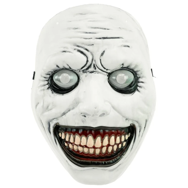 Halloween Maske "Monster mit Glubschaugen" | Weiß