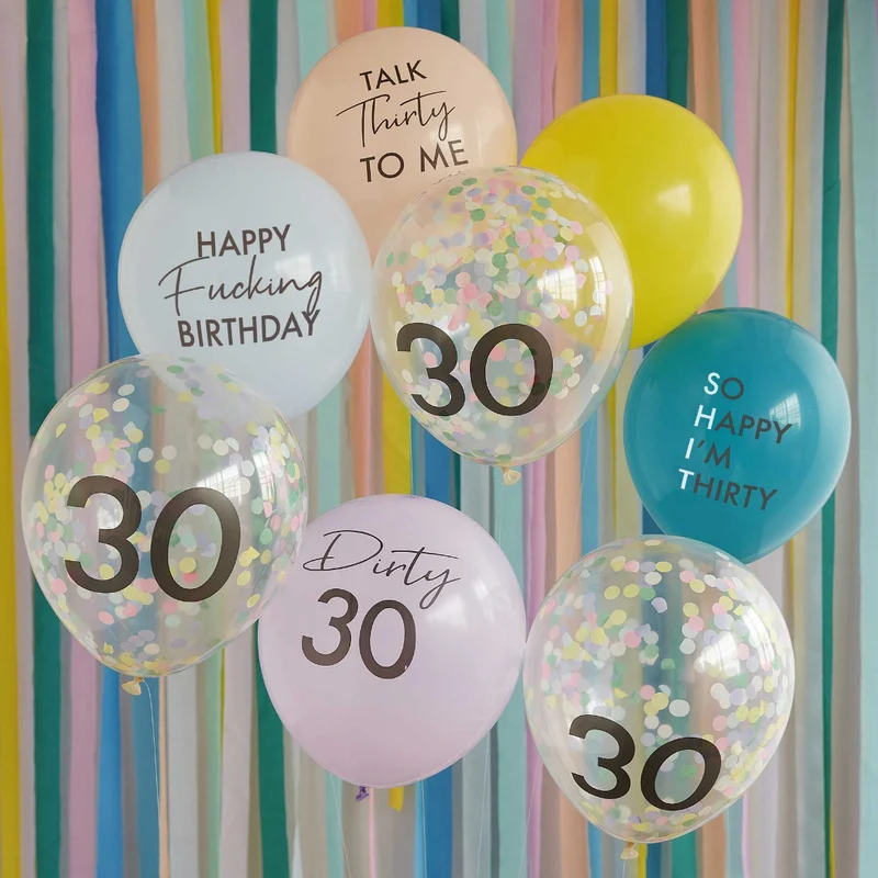 Luftballons Set Dirty 30