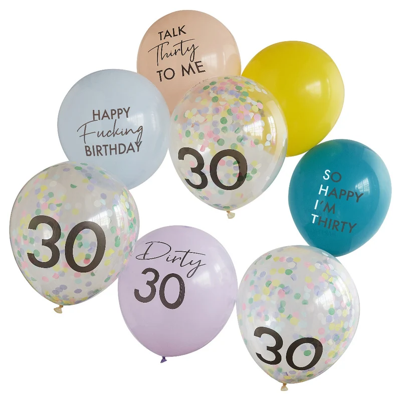 Luftballons Set Dirty 30