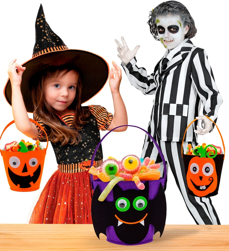 Halloween Korb "Fledermaus" | Betteltasche - Süßes oder Saures