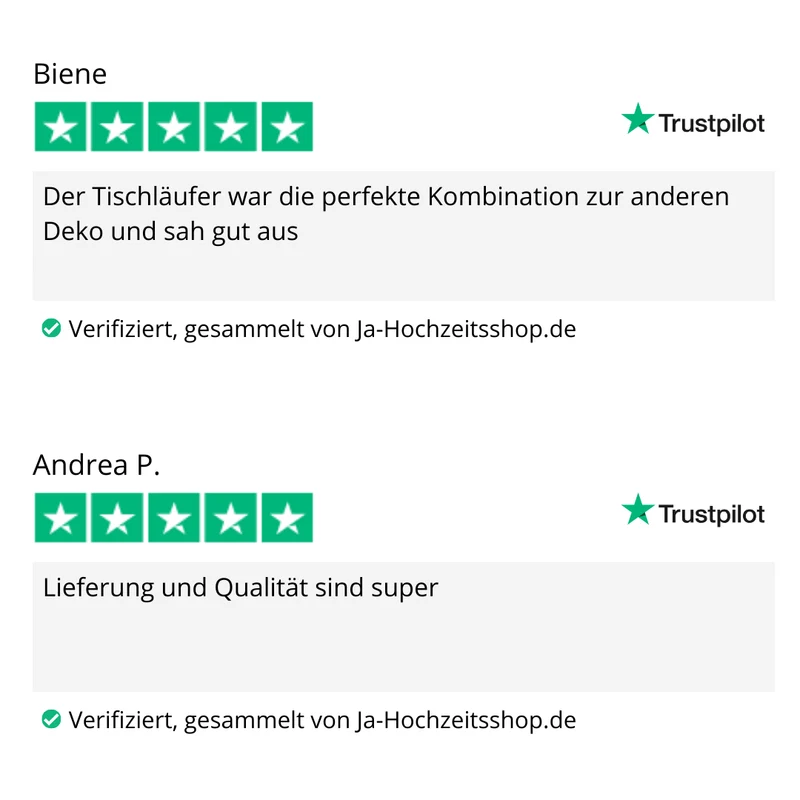 Tischläufer aus Chiffon (3m Länge)