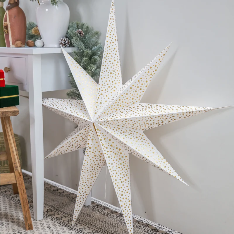 Papierstern mit 100 cm | Beleuchtet