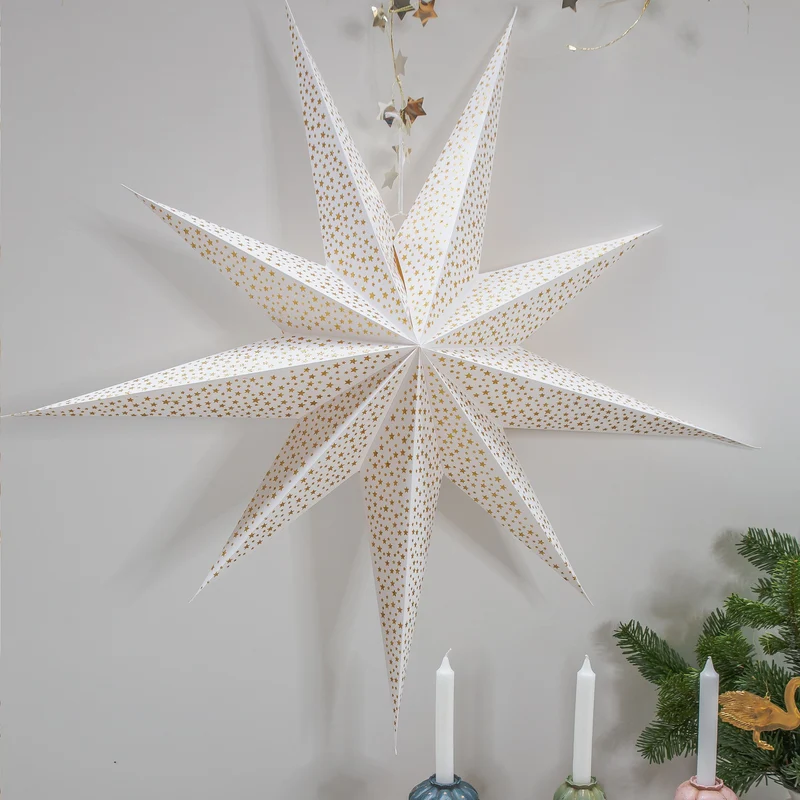 Papierstern mit 100 cm | Beleuchtet