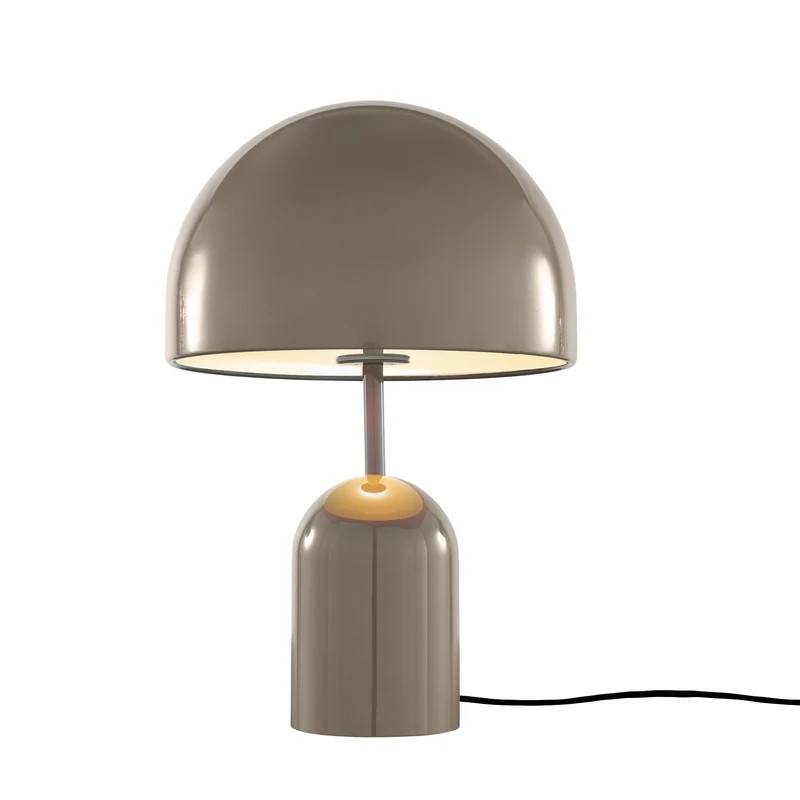 Bell Table Light in High-Gloss Taupe