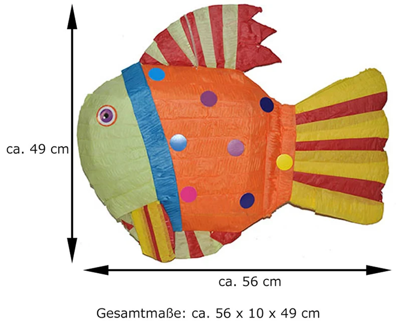 Pinata "Regenbogen Fisch" | 59x45x10cm
