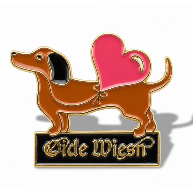 Anstecker Oide Wiesn™ Pin Herzdackel
