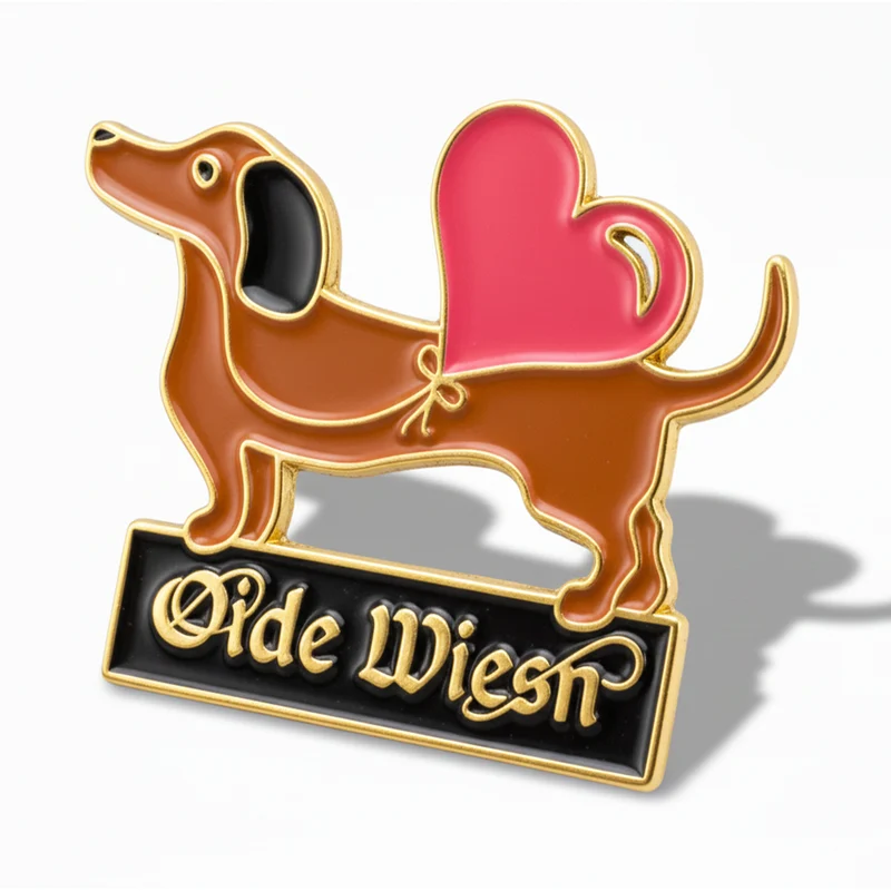 Anstecker Oide Wiesn™ Pin Herzdackel