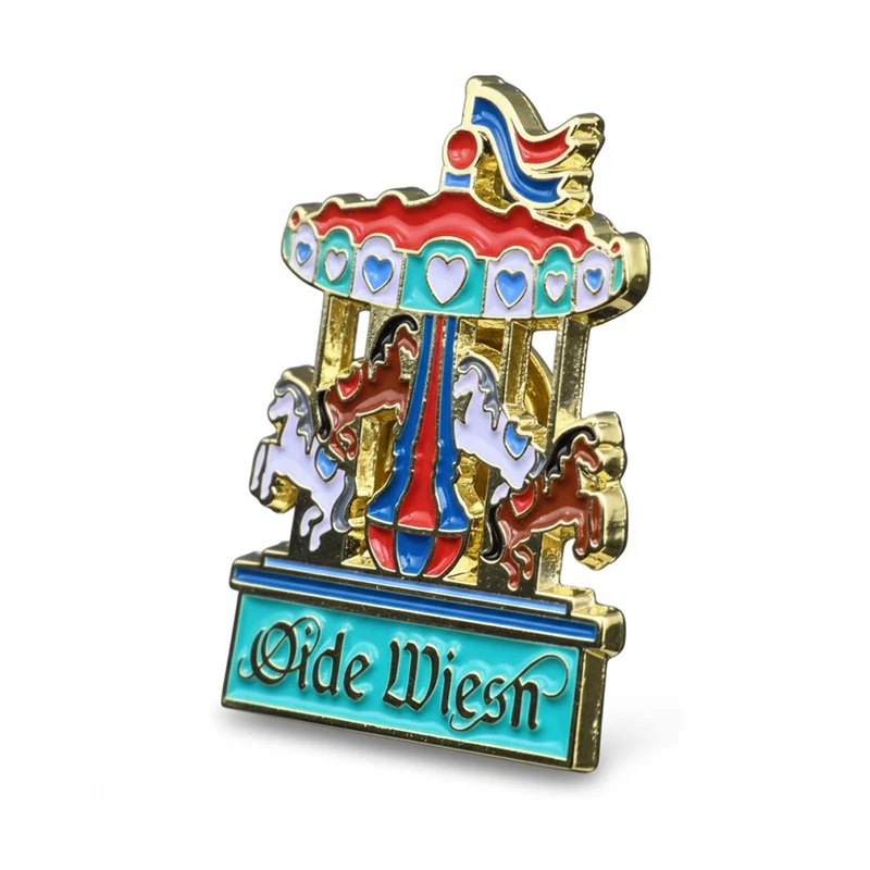 Anstecker Oide Wiesn™ Pin Pferdekarussell