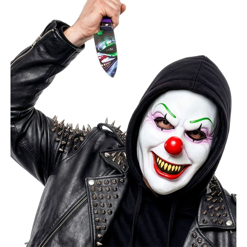 Halloween Maske "Killer Clown" | Weiß