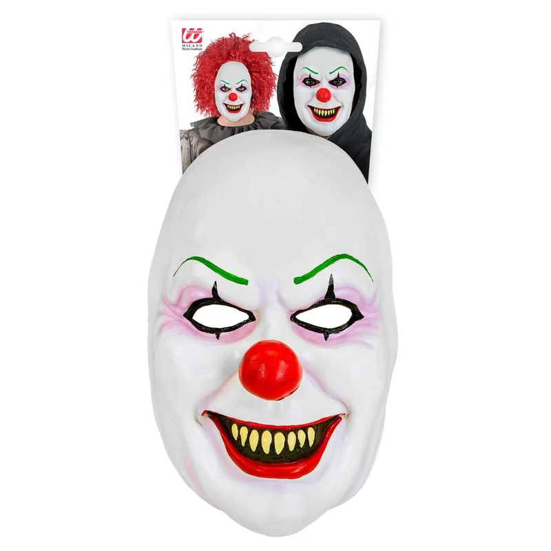 Halloween Maske "Killer Clown" | Weiß