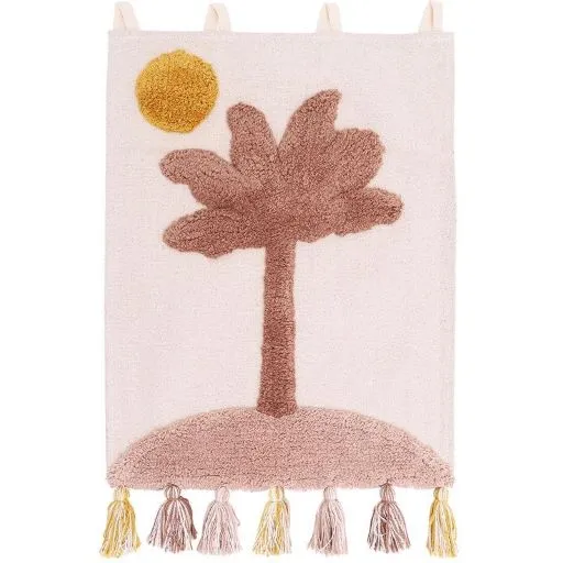 Wandbehang LITTLE PALM natur 40x50 cm Wanddeko waschbar | handmade | Nattiot