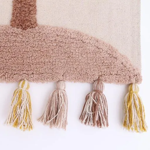 Wandbehang LITTLE PALM natur 40x50 cm Wanddeko waschbar | handmade | Nattiot