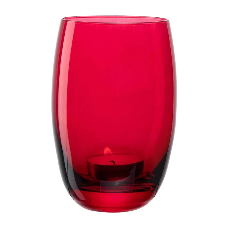 Tischlicht CHEERS 12,5 cm rot mit persönlicher Gravur