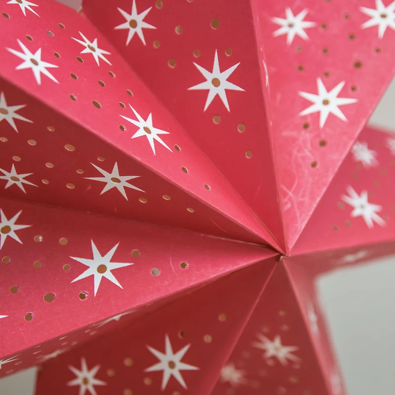 Papierstern 90 cm Cherry | Beleuchtet