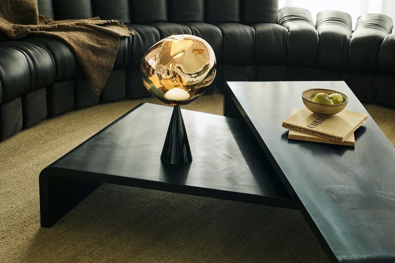 Melt Table Light in Gold Polished Polycarbonate