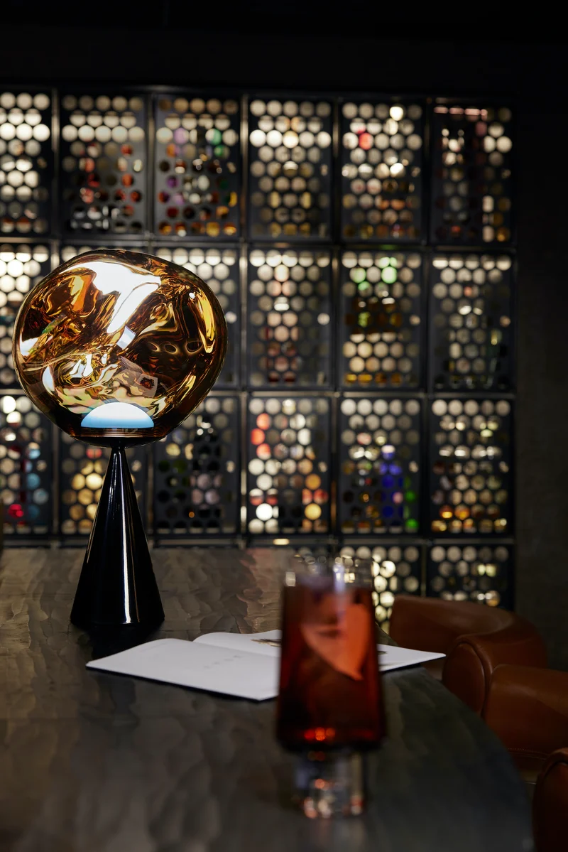 Melt Table Light in Gold Polished Polycarbonate