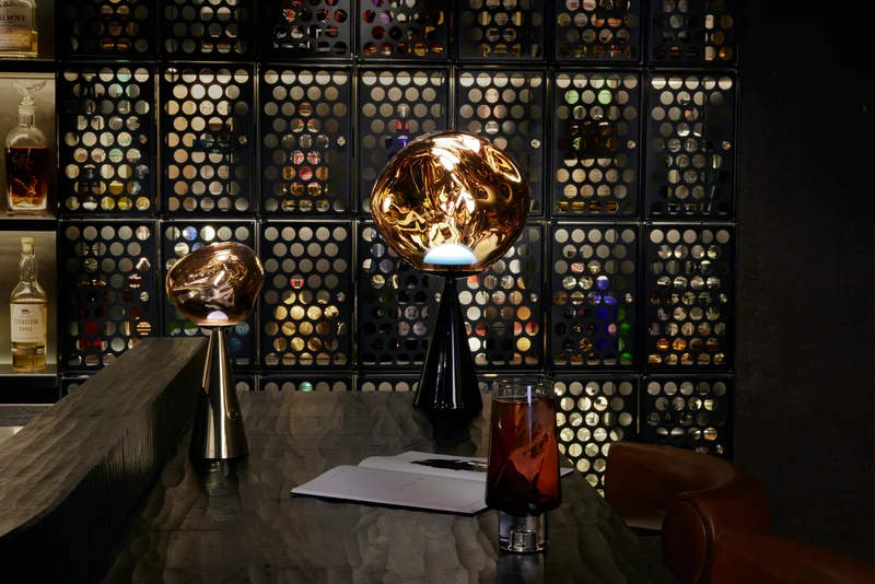Melt Table Light in Gold Polished Polycarbonate