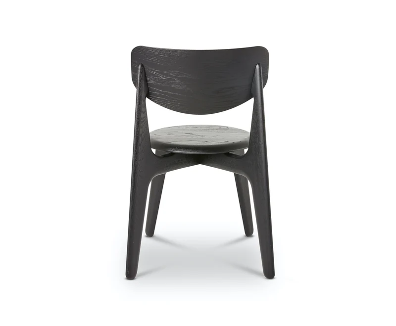 Slab Dining Chair – Black Brushed Oak
