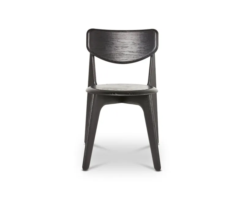 Slab Dining Chair – Black Brushed Oak