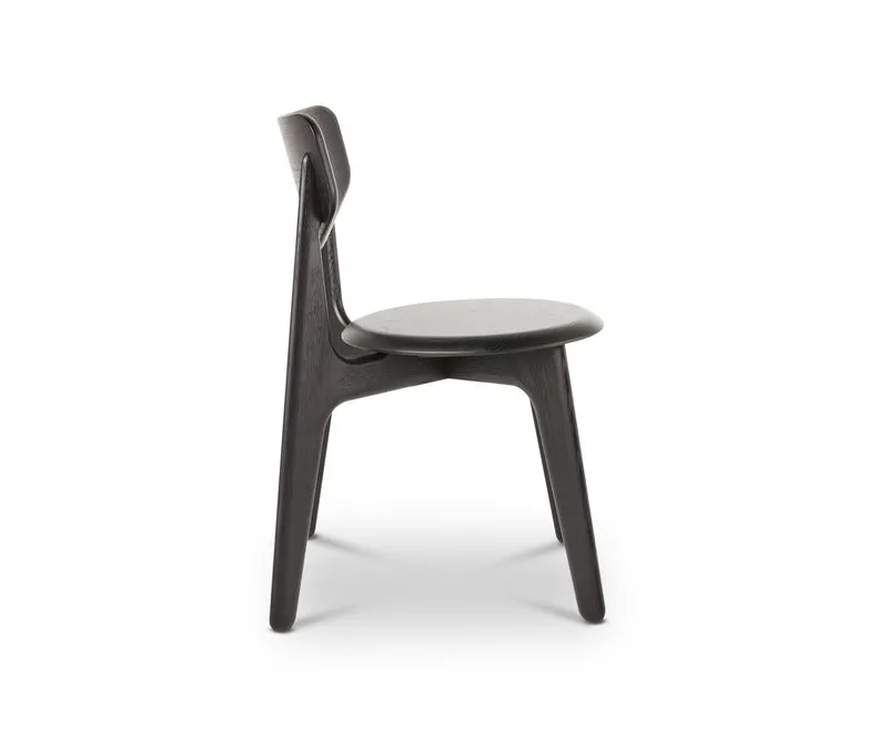 Slab Dining Chair – Black Brushed Oak