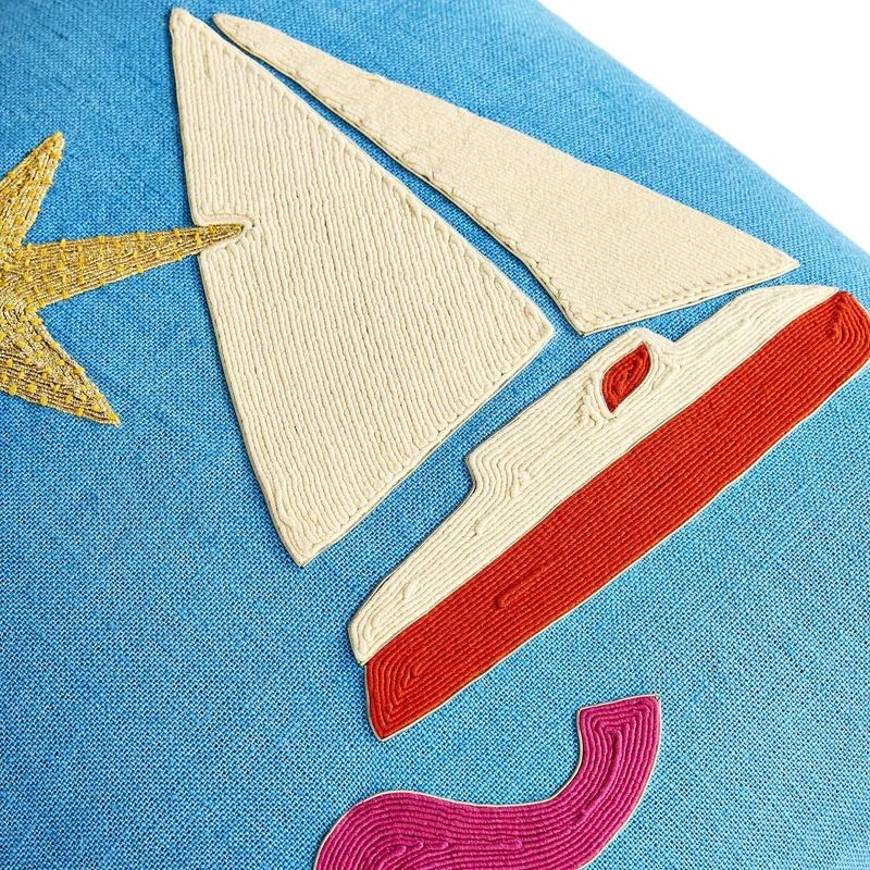 Kissen UK KIT PLAYA SAILBOAT blau