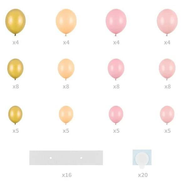 Ballon Girlande Set Herz