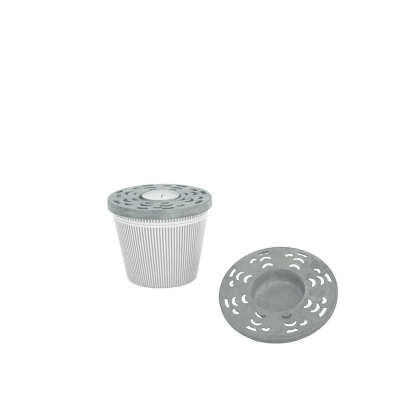 Teelichthalter-Einsatz ASTRID Zink | 10 cm | Shabby-Vintage Look | Krasilnikoff