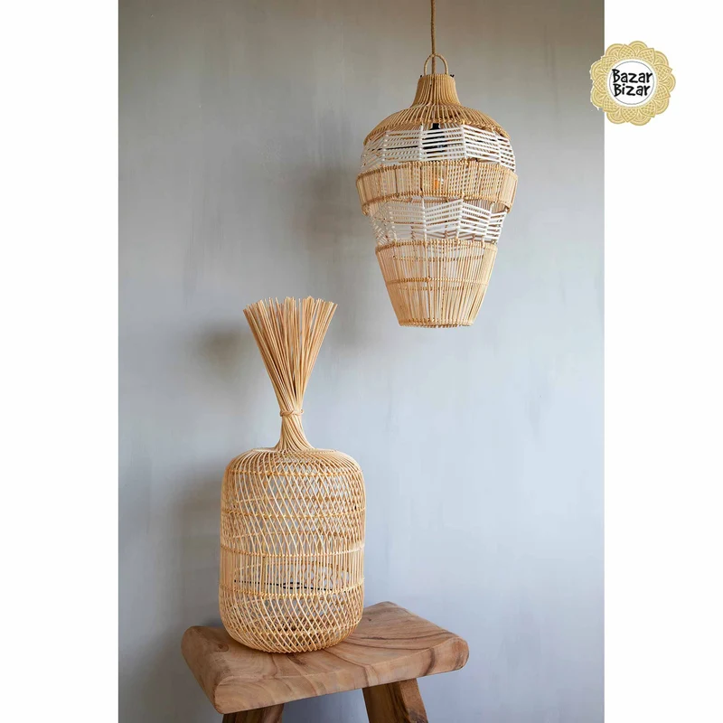 Lampenschirm aus Rattan "Dumpling"
