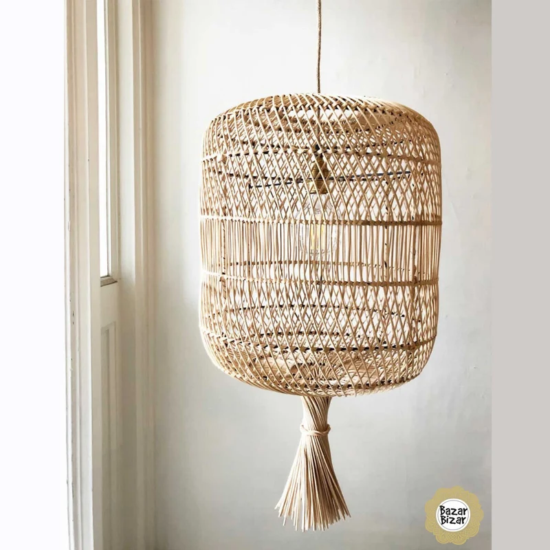 Lampenschirm aus Rattan "Dumpling"