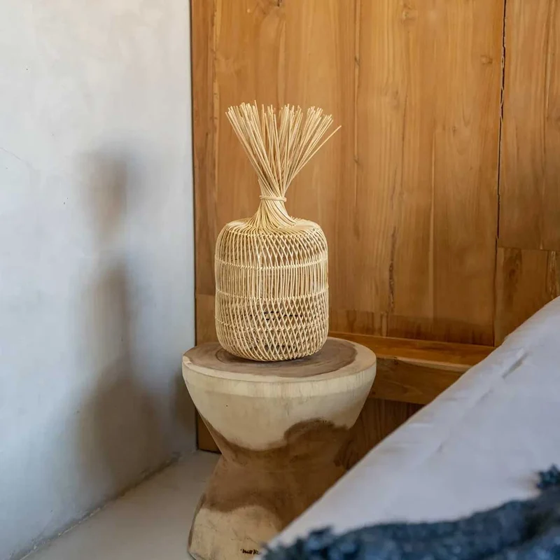 Lampenschirm aus Rattan "Dumpling"