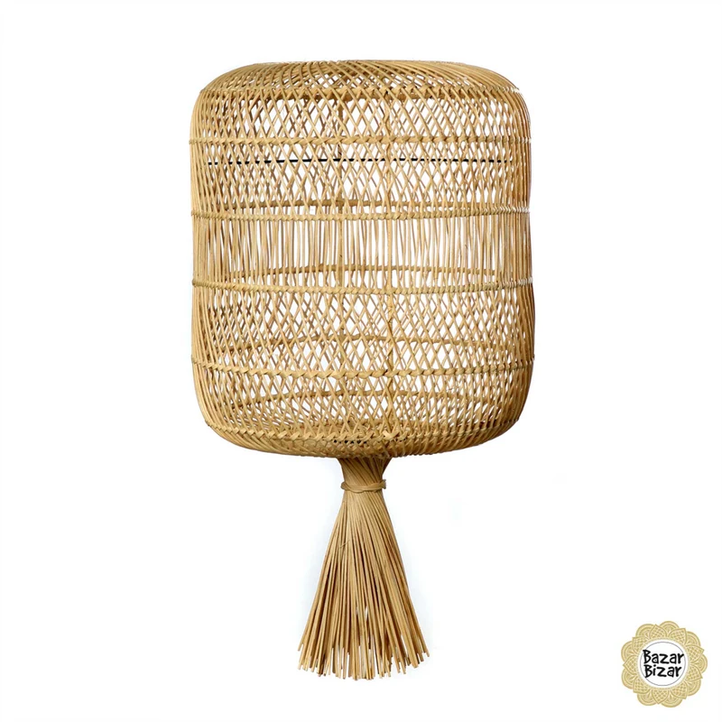 Lampenschirm aus Rattan "Dumpling"