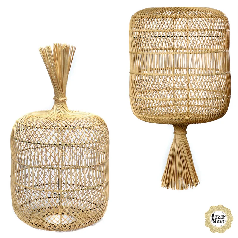 Lampenschirm aus Rattan "Dumpling"