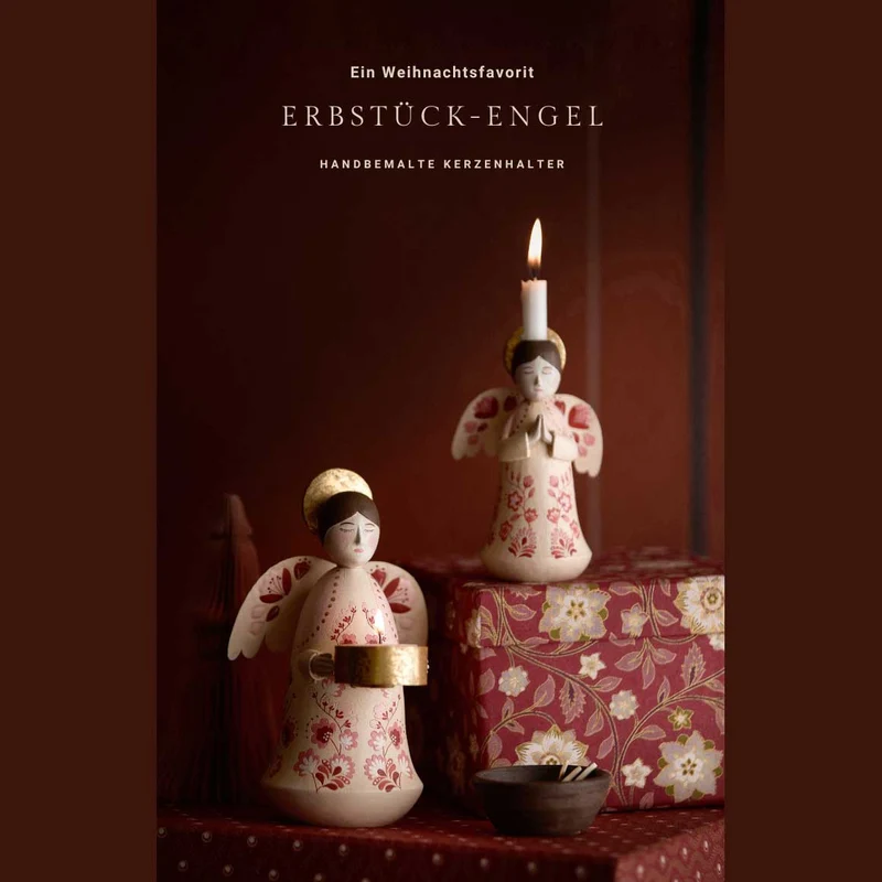Engel als Kerzenständer Set