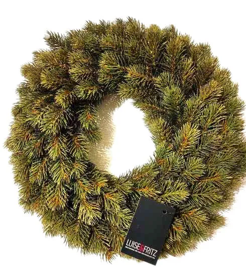 Tannenkranz mit leichtem Goldglitter KRANZ ca. 43x8 cm Kunstpflanze Adventskranz