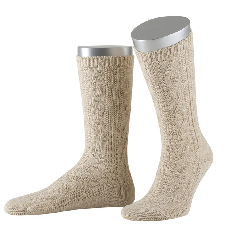 Trachtensocken Kurz Schoppersocken Beige