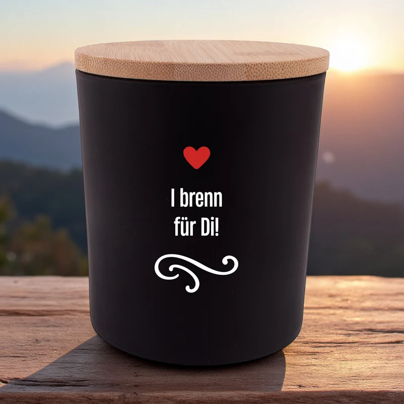 Duftkerze "I brenn für Di!"