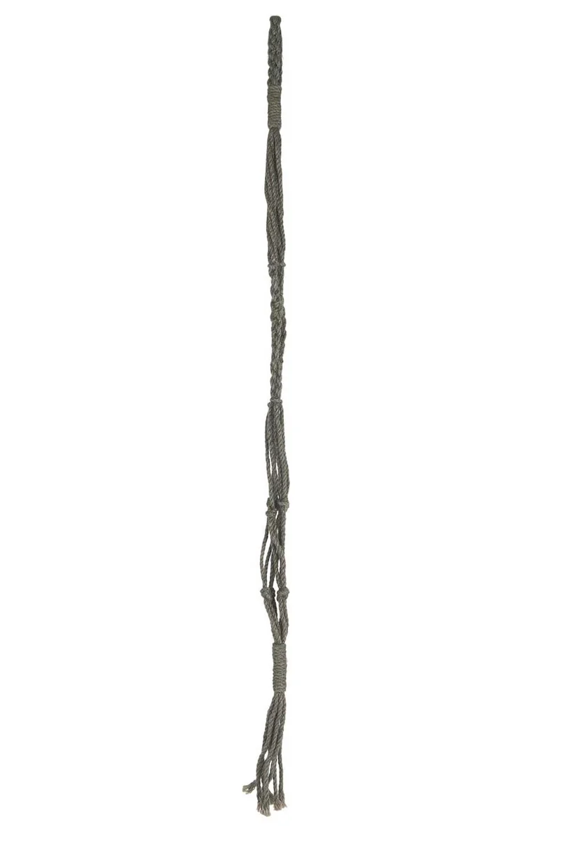 Ib Laursen Blumenhänger JUTE grau | Blumenampel 95 cm ohne Topf | Makrame