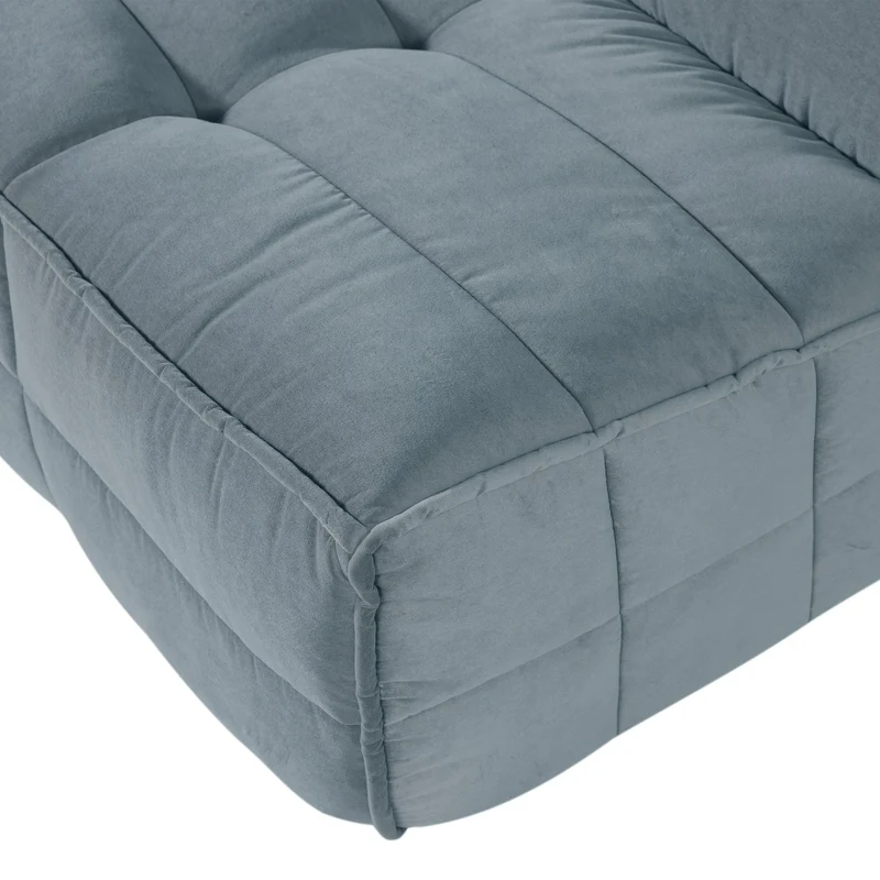 Sofa 3-Sitzer Cluster Samt Türkisblau - VT Wonen