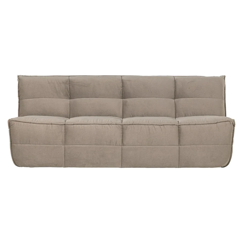 Sofa 3-Sitzer Cluster Samt Taupe - VT Wonen