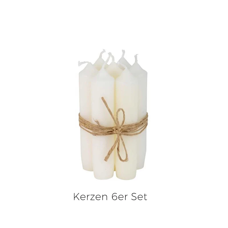 6er Set Kerzen 11 cm hoch